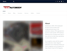 Tablet Screenshot of dtmautobody.com